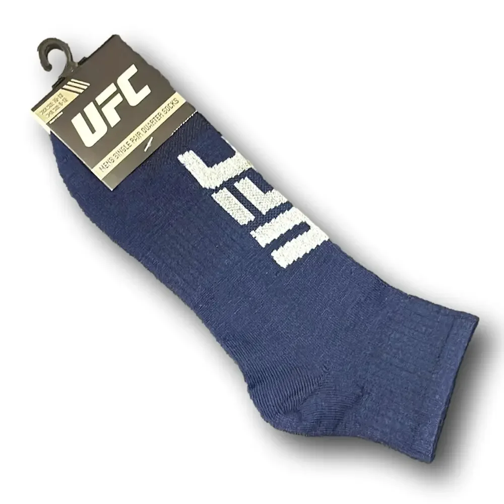 3/$20 UFC Ultimate Fighting Championship Logo Athletic Quarter Socks - NWT